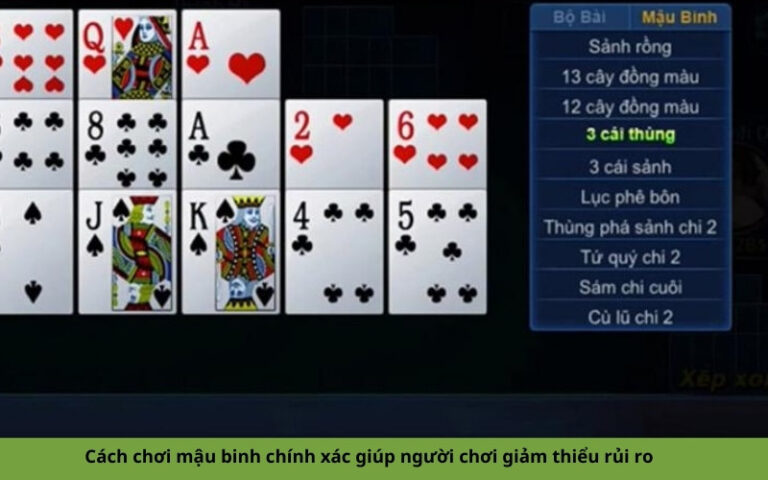 Cách chơi mậu binh chính xác giúp người chơi giảm thiểu rủi ro